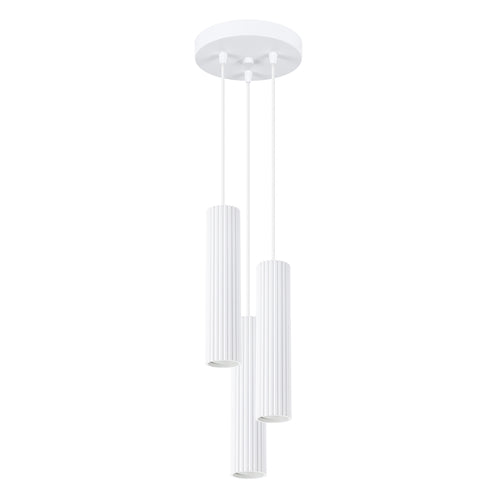 Sollux Lighting Hanglamp KARBON 3P wit - 19,5x19,5x108cm