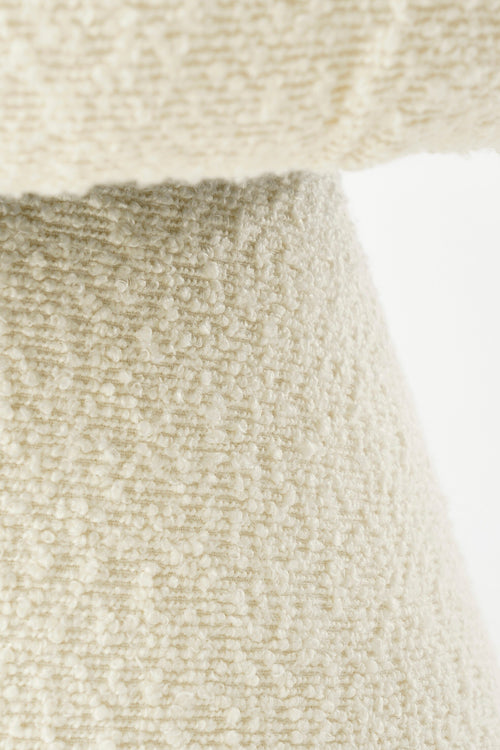 Mica Decorations Poef - H46 x Ø49 cm - Off White - vtwonen shop