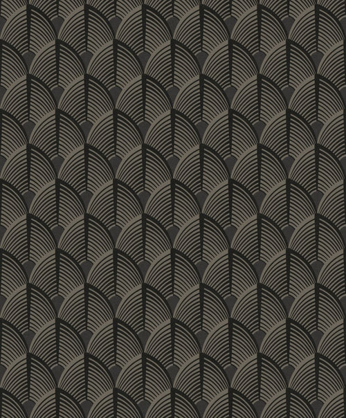 Masureel behang geometrische vormen bruin - 53 cm x 10.05 m - 632239