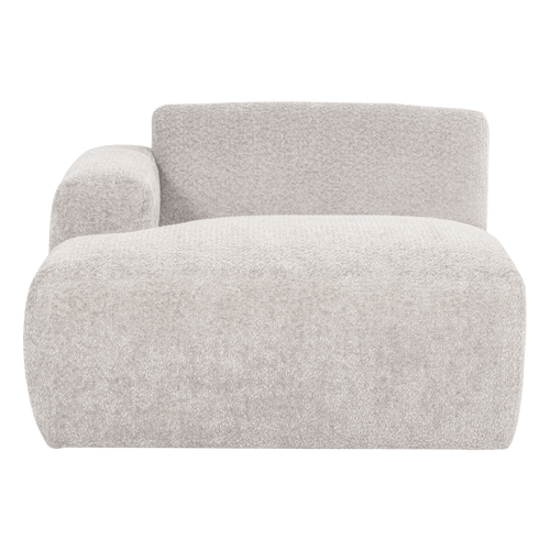 WOOOD chaise longue bank links Mojo Base - Wollig - Ecru - 74x112x162