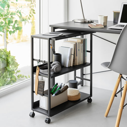 Yamazaki Tower Opbergtrolley 2-laags - Zwart