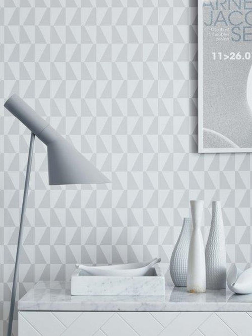 Borastapeter behang grafisch motief grijs - 53 cm x 10.05 m - 660707 - vtwonen shop