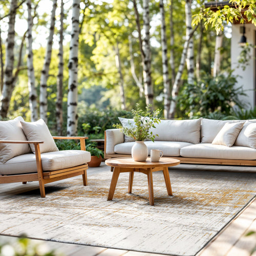 Louis De Poortere vloerkleed Columbus Gold - geel - 280x390cm - vtwonen shop