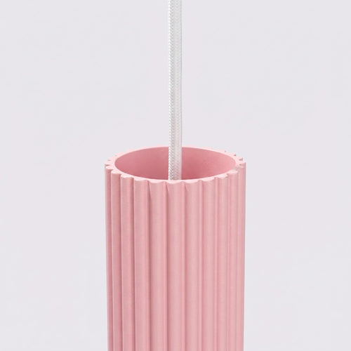 Sollux Lighting Hanglamp KARBON 3P roze - 19,5x19,5x108cm