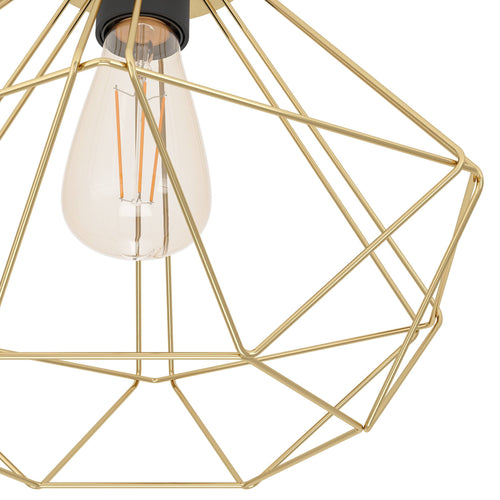 EGLO plafondlamp Tarbes - e27 - ø 32,5 cm - goud - vtwonen shop