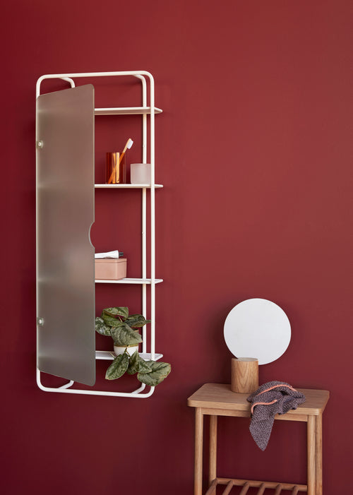 Hübsch bijzettafel Acorn - mdf/eikenfineer/eikenhout - 40x30xh62cm
