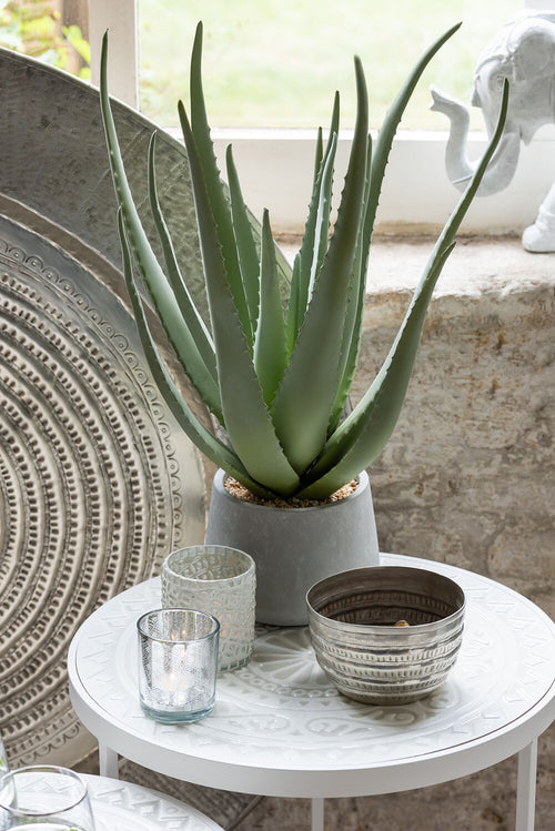 J-Line kaarshouder Oosters - glas - zilver - 3 stuks - vtwonen shop