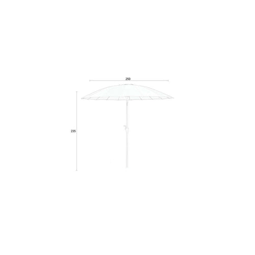 Zuiver Sunshine Parasol Brown Rice inclusief hoes - Beige - vtwonen shop