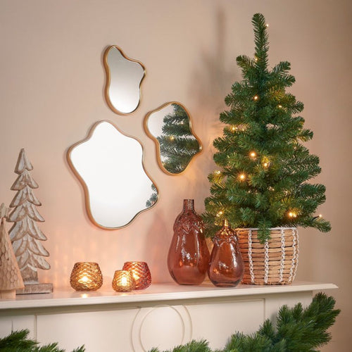 Black Box Trees Norton Kunstkerstboom met Verlichting - Kerstboom H90 x Ø50 cm - Kunstboom in Pot - Groen
