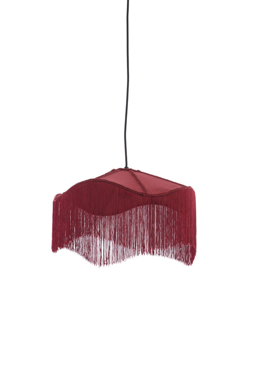 Light & Living hanglamp TIFFANY - rood - Ø40x26cm