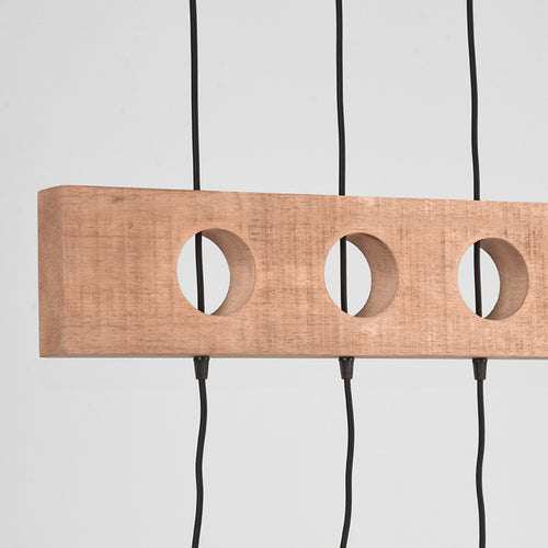 LABEL51 Hanglamp Timber - Naturel Mangohout - 90x8x145cm - vtwonen shop
