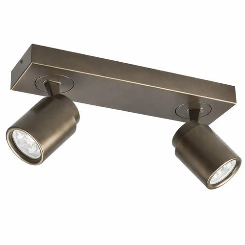 Freelight spot Razza - 2 lichts - 32  x 14   cm - brons goud