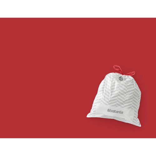 Brabantia PerfectFit Afvalzak, code J, 20-25 liter, 120 stuks, set van 6 rollen - White
