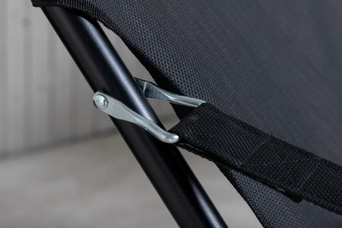 Rebellenclub Tuinstoel Nico - Set van 2 - ZwartÊ