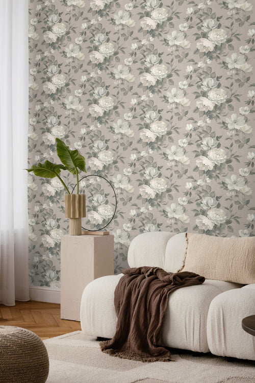 Borastapeter behang bloemen roze - 53 cm x 10.05 m - 660430 - vtwonen shop