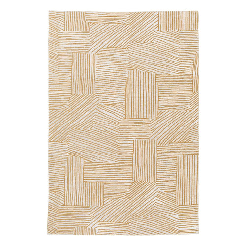 AFK Living vloerkleed Edgar - voor binnen en buiten - geel - 120 x 170 cm - vtwonen shop