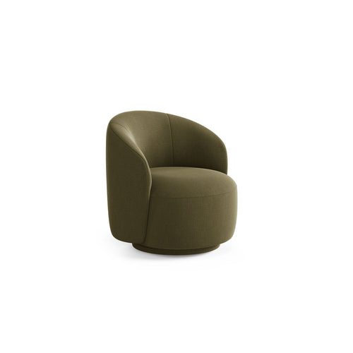 Cosmopolitan Design - Draaistoel Savona structurele stof groente - 72.5x69x70.5cm