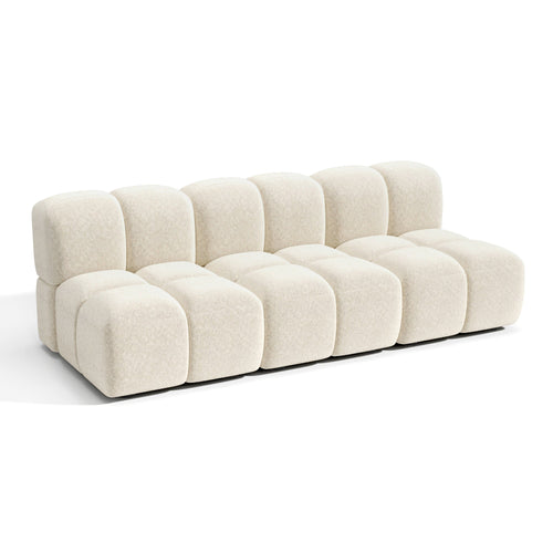 Premium Interiors - Modulaire bank MOSS - getextureerd fluweel  234cm
