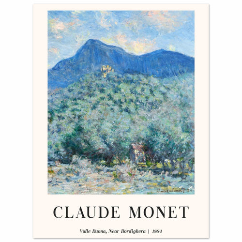 Artfulprints  Claude Monet - Valle Buona, near Bordighera   poster 30x40 cm - vtwonen shop