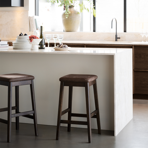 Rowico Home Livermore Houten Barkruk Donkerbruin - 68 cm