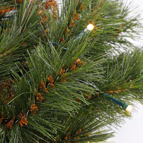 Triumph Tree Forest Frosted Guirlande met LED Verlichting - Kerstversiering met 72 Warm Witte LED Lampjes - Kerstslingers met Frosted Naaldjes -