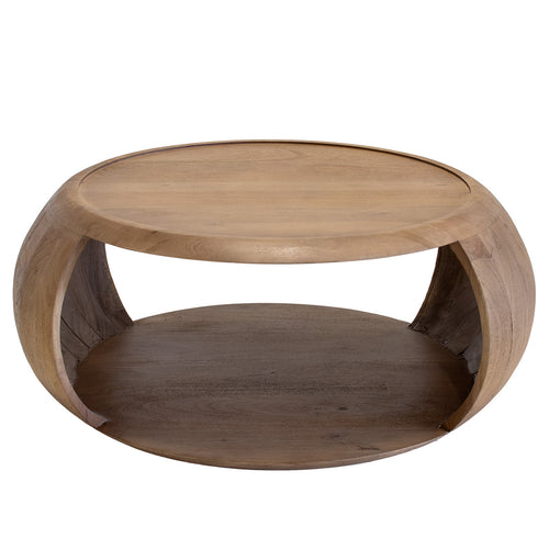 DÉJA Living Salontafel June - Rond - Mangohout - Ø85cm - vtwonen shop