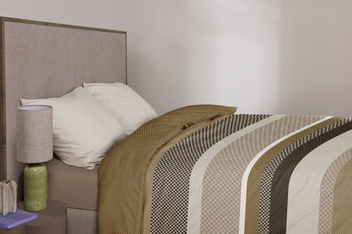Beddinghouse Dekbedovertrek Hylke - 200 x 200/220 cm - Goud