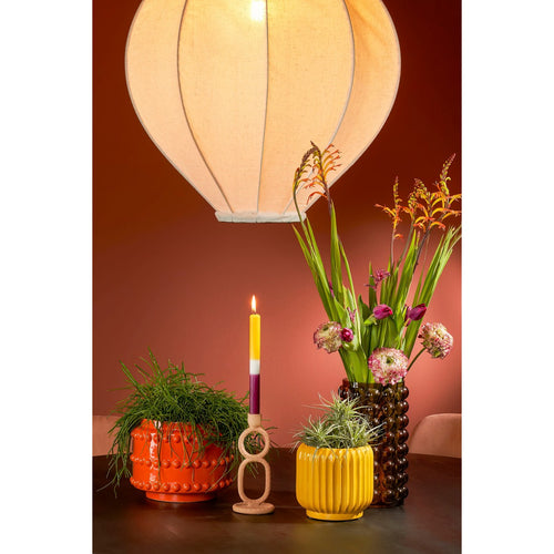 Mica Decorations Dip-dye Dinerkaars - Set van 2 - H25 cm - Geel