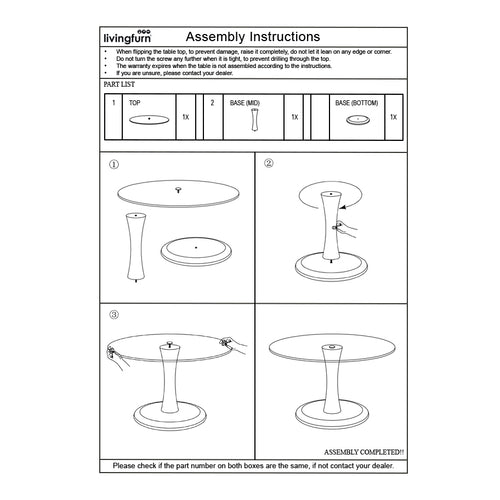 Brix salontafel Vivian - 60cm - mangohout - bruin - vtwonen shop