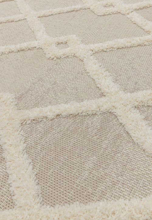 Vloerkleed Easy Living Monty MN07 Beige/Cream Diamond 80x150 cm - vtwonen shop