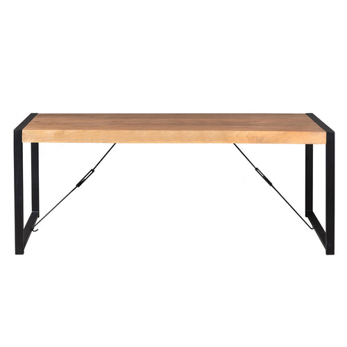 StarFurn Eettafel Boaz - Rechthoek Naturel Hout - 200x90x76cm - vtwonen shop