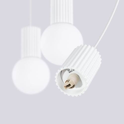 Sollux Lighting Hanglamp HALO 3L wit - 40x6x120cm