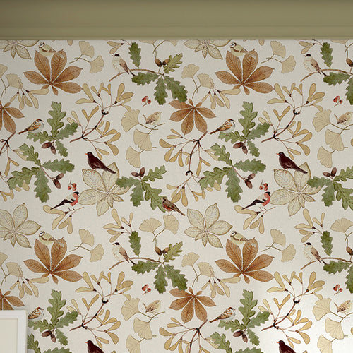 Sophie Allport Vliesbehang Kinderkamer - Orchard Birds Warm Sand