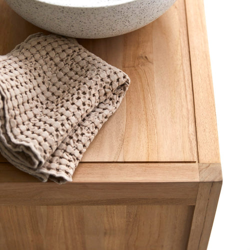 Tikamoon Massief teakhouten wastafelmeubel 60 cm - Naturel