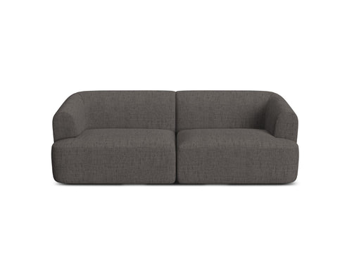Cosmopolitan Design Modulaire bank Campi 3-zits, structurele stof grijs - 90x220x70cm