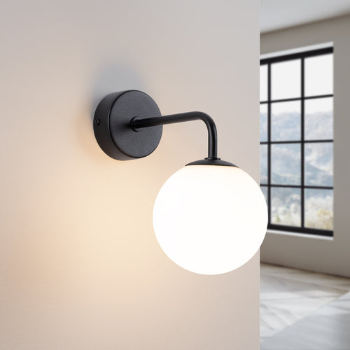 Sollux Lighting Wandlamp ASTRAL 1 zwart - 10x22x21cm