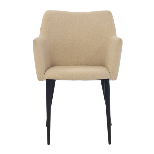 Giga Meubel Eetkamerstoel Ellis - Stof - Beige - Set van 2 - vtwonen shop