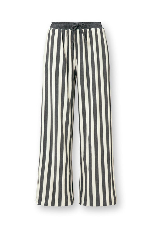 vtwonen huispak - Gestreepte broek - Grijs-Offwhite - L