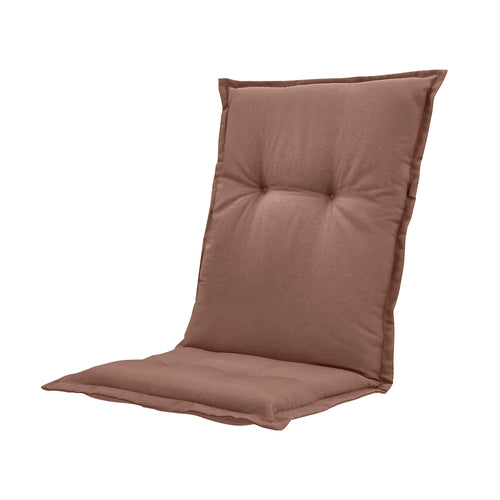 Madison tuinstoelkussen lage rug Panama - bruin - 105x50x6cm - set van 4