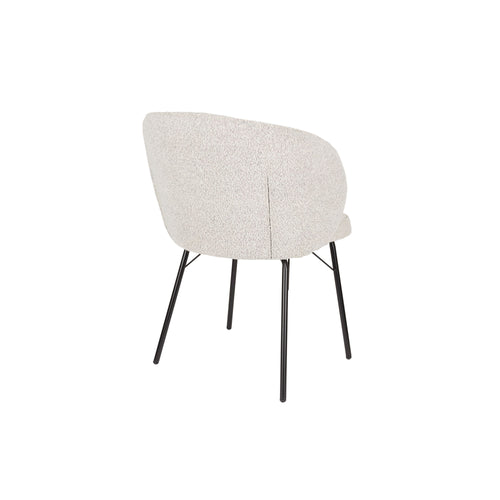 Housecraft Living Joa Eetkamerstoelen Bouclé Beige - Set van 2 - vtwonen shop