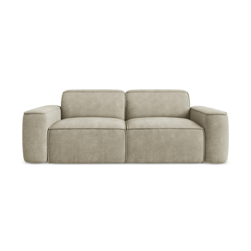 LaMiaSofa 3-zits bank Melissa - chenille stof - beige - 204x102x70