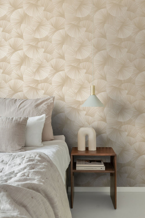 Origin Wallcoverings behang grafisch 3D motief beige bruin - 0.53 x 10.05 m - 348042 - vtwonen shop