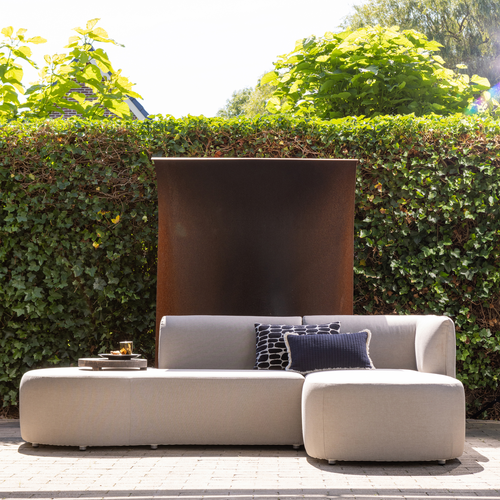 WOOOD loungeset tuin rechts Chios - Organisch - Zand - 71x258x168 - vtwonen shop