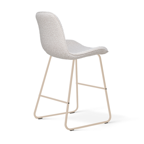 Nolon Nino-Fé barkruk bouclé beige - beige onderstel - 65 cm