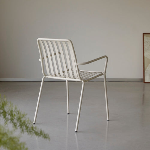 Tikamoon Metalen fauteuil in crèmekleur - Beige