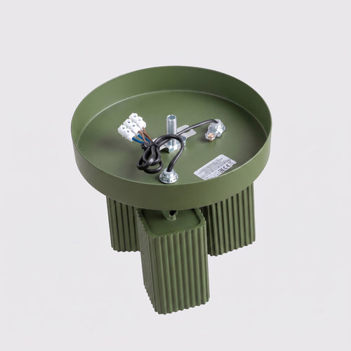 Sollux Lighting Plafondlamp RAYO 3P olijfgroen - 20x20x18cm