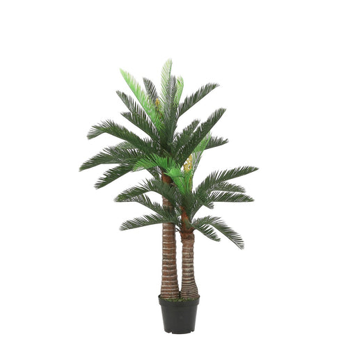 Mica Decorations Cycas Palm Kunstplant - H150 x Ø100 cm - Groen