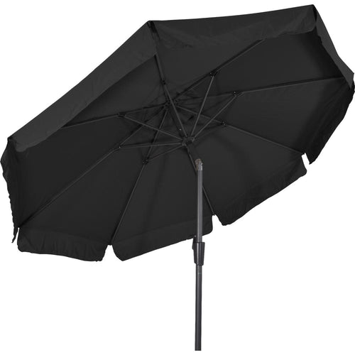 Lesli Living push-up parasol Libra - zwart - Ø300cm