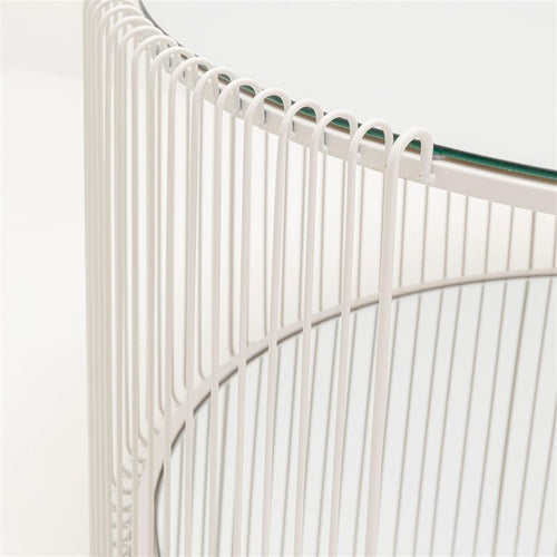 Kare Design Salontafel Wire Double Ø80cm beige - vtwonen shop