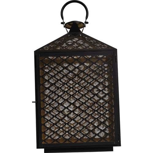 Lesli Living lantaarn Kira - zwart - 30x16x50cm